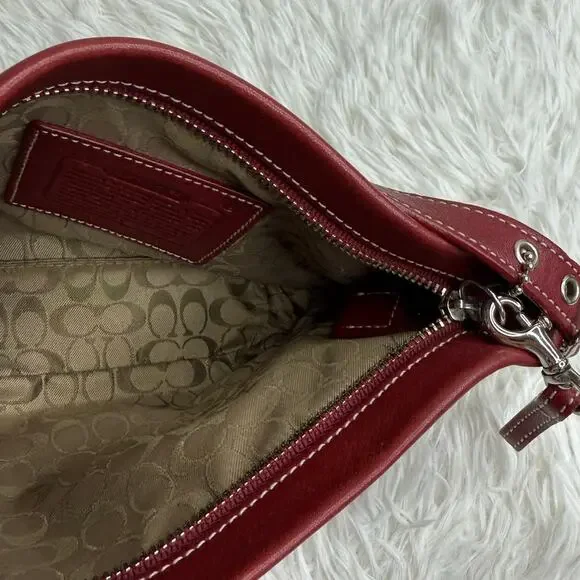 Vintage COACH y2k  Red Demi Legacy Mini Duffle bag - Picture 9 of 14